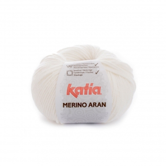 Merino Aran von Katia 100g-Knäuel 03 Naturweiß