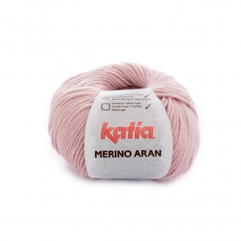 Merino Aran von Katia 100g-Knäuel 53 Mittelrosé