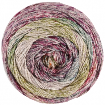 Mosaico Lana Grossa %% - 06 Graubeige/Grau/Fuchsia/Pink/Dunkel-/Olivgrün/Orange