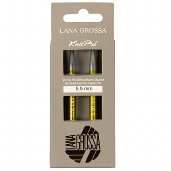 Vario Nadelspitzen Rainbow Alu Lana Grossa 5,5mm kurz