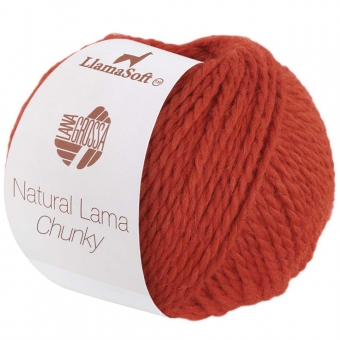 Natural Lama Chunky Lana Grossa % - 04 Rostorange