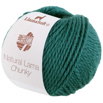 Natural Lama Chunky Lana Grossa 07 Türkisblau