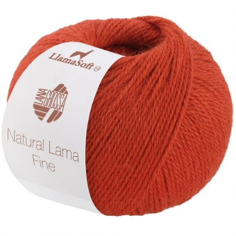 Natural Lama Fine Lana Grossa % - 104 Rostorange