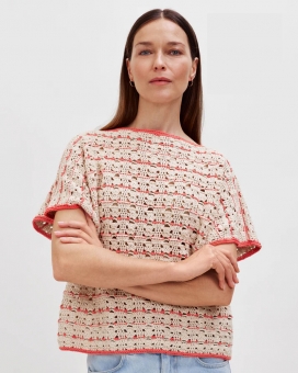 Beloved Knits Olivia Crochet Shirt Lana Grossa 
