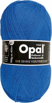 Opal 4-fach Uni 5188 blau