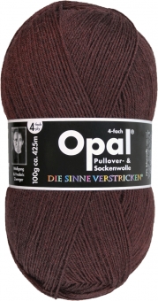 Opal 4-fach Uni 5192 dunkelbraun