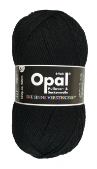 Opal 6-fach Uni 150g 5306 tiefschwarz
