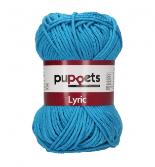 Puppets Lyric Topflappengarn Stärke 8 01334 Blau