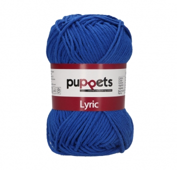 Puppets Lyric Topflappengarn Stärke 8 00201 Mittelblau