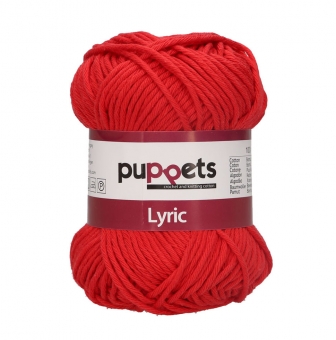 Puppets Lyric Topflappengarn Stärke 8 05008 Rot