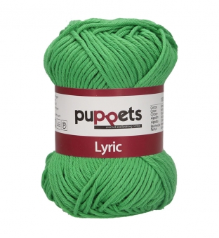 Puppets Lyric Topflappengarn Stärke 8 05012 Grün