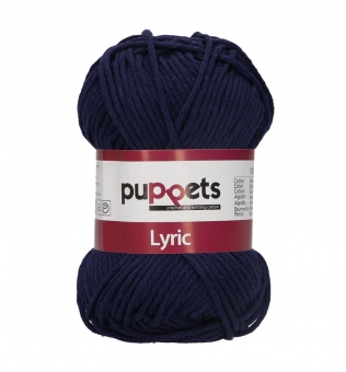 Puppets Lyric Topflappengarn Stärke 8 05029 Dunkelblau