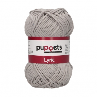 Puppets Lyric Topflappengarn Stärke 8 05091 Grau