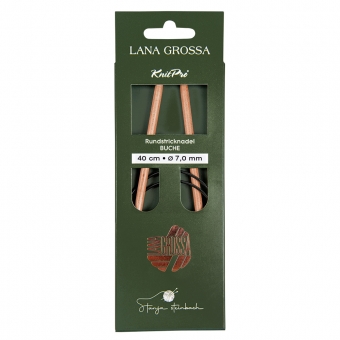 Rundstricknadel Buche von Lana Grossa 7,0mm x 40cm