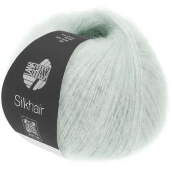 Silkhair Uni und Melange Lana Grossa 041 silbergrau