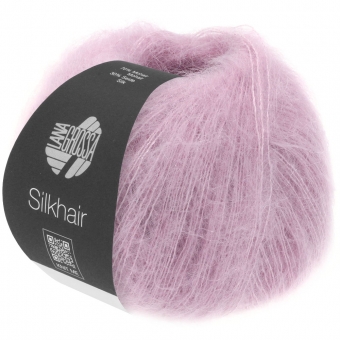 Silkhair Uni und Melange Lana Grossa 087 zartlila