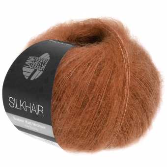 Silkhair Uni und Melange Lana Grossa 181 Rost