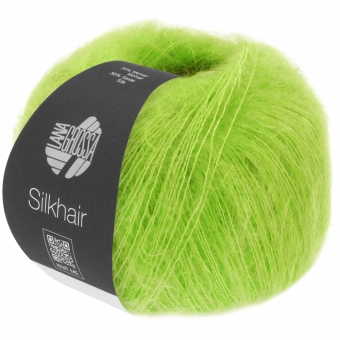 Silkhair Uni und Melange Lana Grossa 191 Frühlingsgrün 