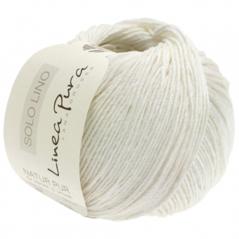 Solo Lino Lana Grossa 01 Weiß