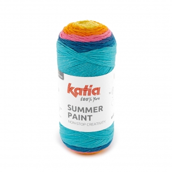Summer Paint Katia 503 Gelb-Blau-Orange-Mittelrosé