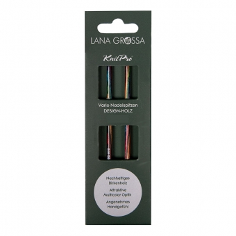 Vario Nadelspitzen Design-Holz Multicolor Lana Grossa 8,0mm