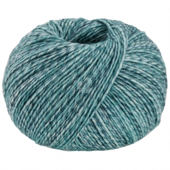 Vintage Socks Lana Grossa 1003 Mint/Graublau/Jeans/Petrol meliert