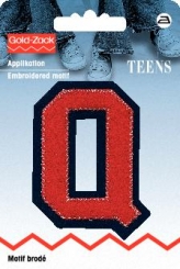 Applikation Buchstabe Q 