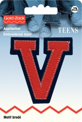 Applikation Buchstabe V 