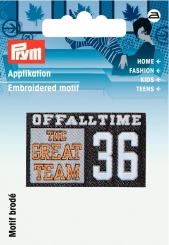 Applikation Label Great Team 