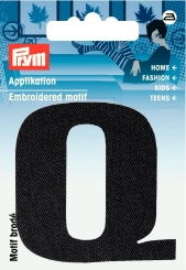 Applikation Buchstabe Q 