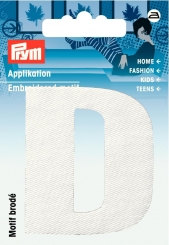 Applikation Buchstabe D 