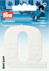 Applikation Buchstabe Q 