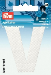 Applikation Buchstabe V 