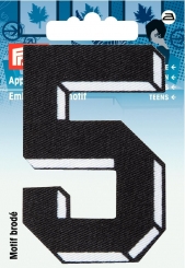 Applikation Zahl 5 klein 