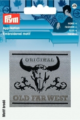 Applikation Label OLD FAR WEST 